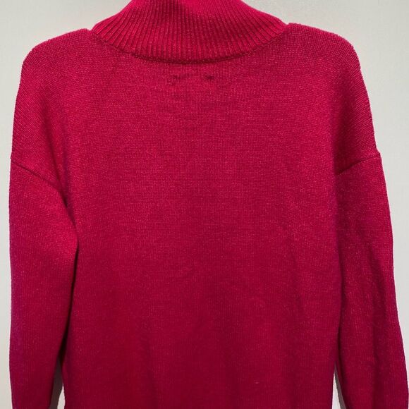 Maeve by Anthropologie Women's Pink Turtle Neck Long Sleeve Sweater Size Small - Picture 5 of 9